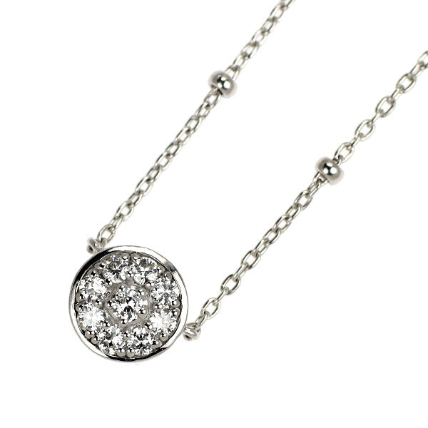 K18YG/WG OEカット ダイヤモンド ペンダントネックレス 0.15ct