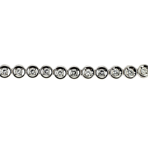 Pt850 ダイヤモンド テニス ブレスレット 1.00ct