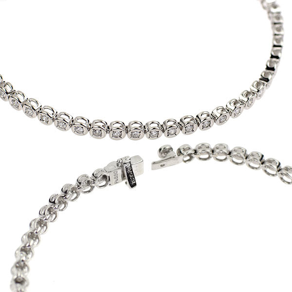 Pt850 ダイヤモンド テニス ブレスレット 1.00ct