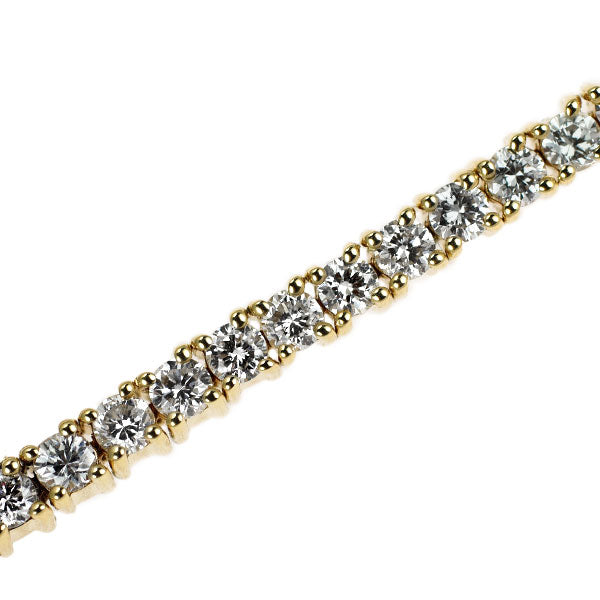 K18YG ダイヤモンド テニス ブレスレット 3.60ct