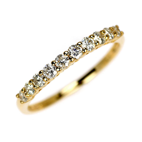 K18YG ダイヤモンド リング 0.29ct  一文字