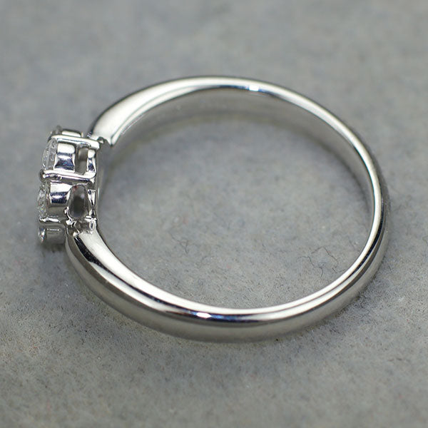Pt900 天然インテンスピンクダイヤモンド リング 0.104ct FIP I1 D0.40ct フラワー