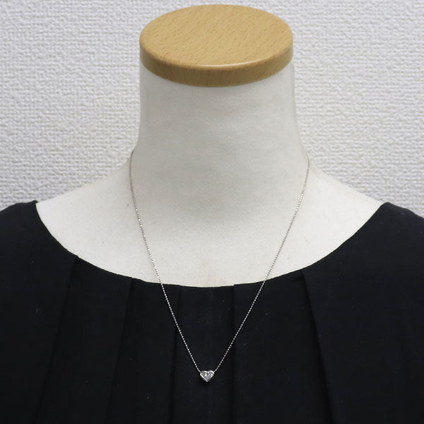 Pt900/ Pt850 ダイヤモンド ペンダントネックレス 0.48ct ハート