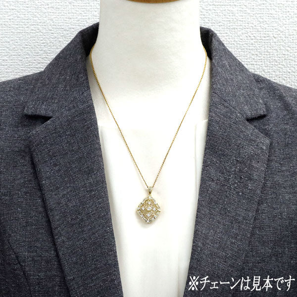 K18YG ダイヤモンド ペンダントトップ 1.00ct アンティークレース