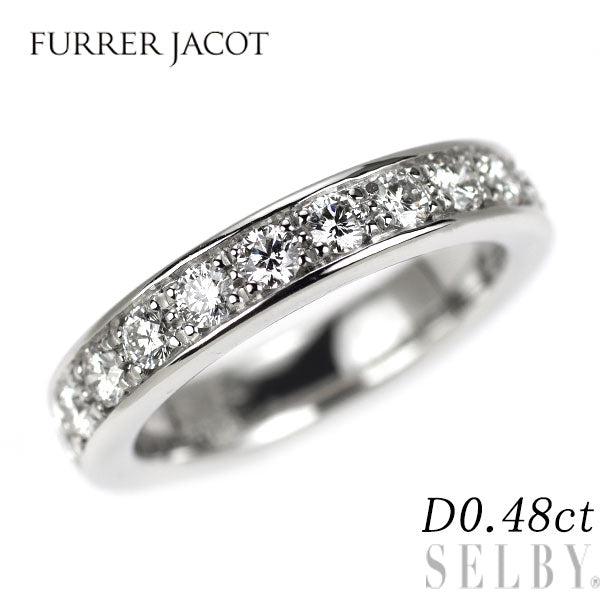 フラージャコー Pt950 ダイヤモンド リング 0.48ct 鍛造製法 ハーフエタニティ