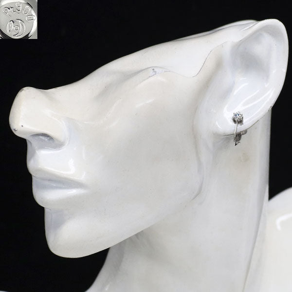 田崎真珠 Pt900 ダイヤモンド イヤリング 0.48ct