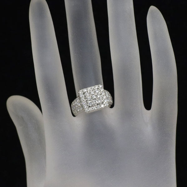 田崎真珠 Pt900 ダイヤモンド リング 0.93ct パヴェ
