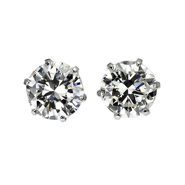 新品 Pt900 ダイヤモンド ピアス 1.060ct I SI2 G 【エスコレ】 スタッド