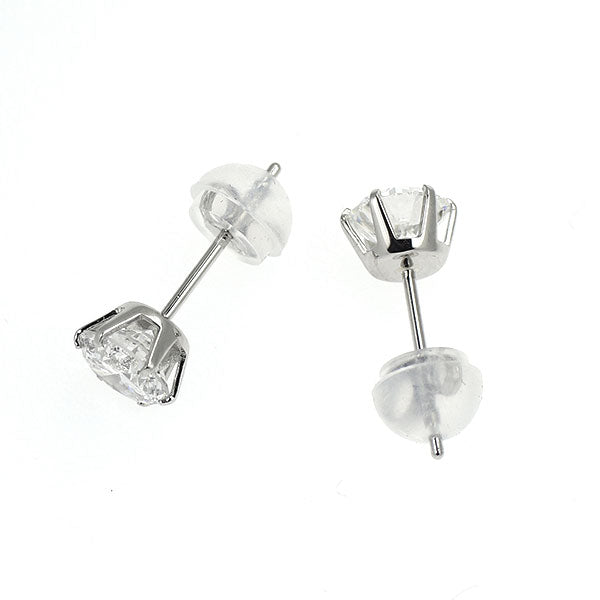 新品 Pt900 ダイヤモンド ピアス 1.050ct F/G SI2 VG/G スタッド【エスコレ】