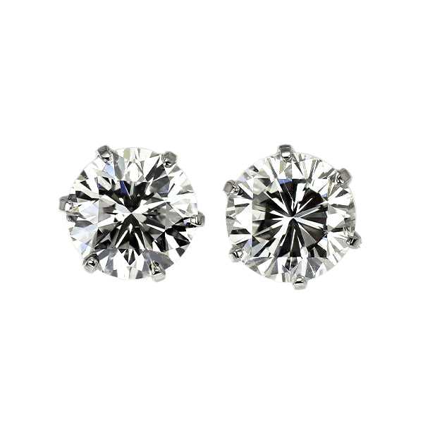 新品 Pt900 ダイヤモンド ピアス 1.153ct G/H SI1-2 G 【エスコレ】 スタッド