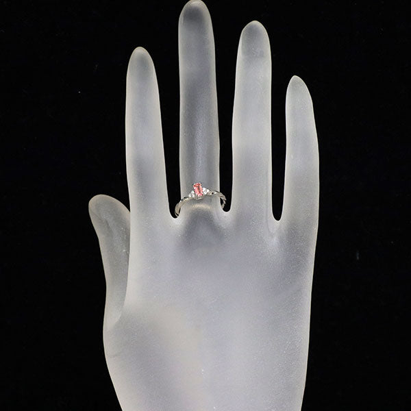 新品 Pt950 ナイジェリア産ヴェイリネナイト ダイヤモンド リング 0.151ct D0.03ct 【エスコレ】希少