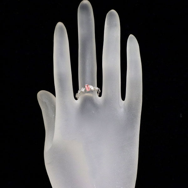 新品 希少 Pt950 ナイジェリア産ヴェイリネナイト ダイヤモンド リング 0.191ct D0.17ct 【エスコレ】