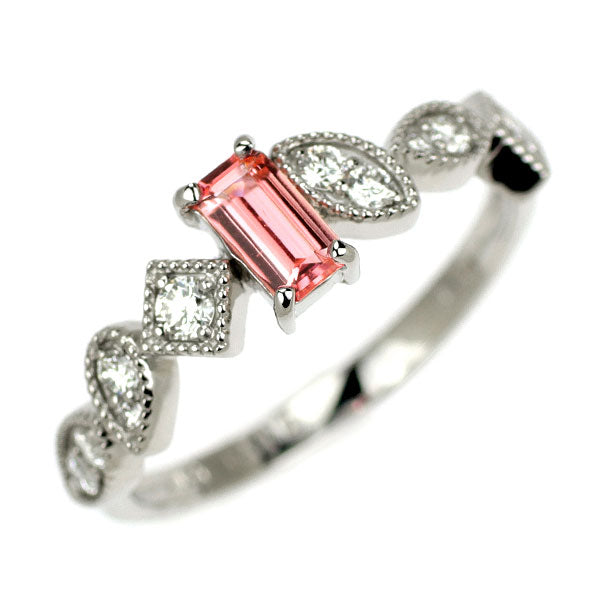 新品 希少 Pt950 ナイジェリア産ヴェイリネナイト ダイヤモンド リング 0.191ct D0.17ct 【エスコレ】