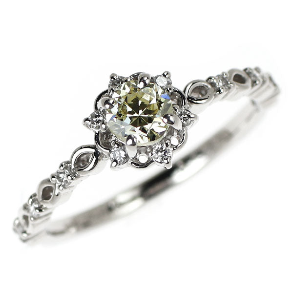 新品 Pt950 サーキュラーブリリアントカット ダイヤモンド リング 0.427ct VLY VS1 D0.10ct【エスコレ】