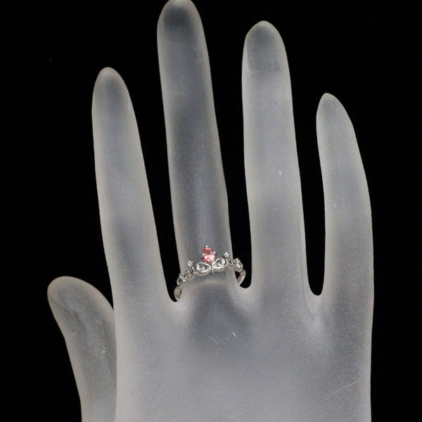 新品 希少 Pt950 ナイジェリア産ヴェイリネナイト ダイヤモンド リング 0.188ct D0.02ct 【エスコレ】