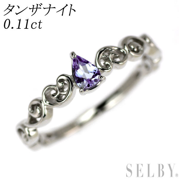 新品 Pt950 タンザナイト リング 0.11ct 【エスコレ】