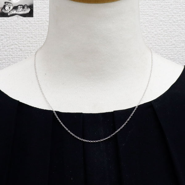 ポメラート K18WG アズキ チェーン ネックレス 42cm