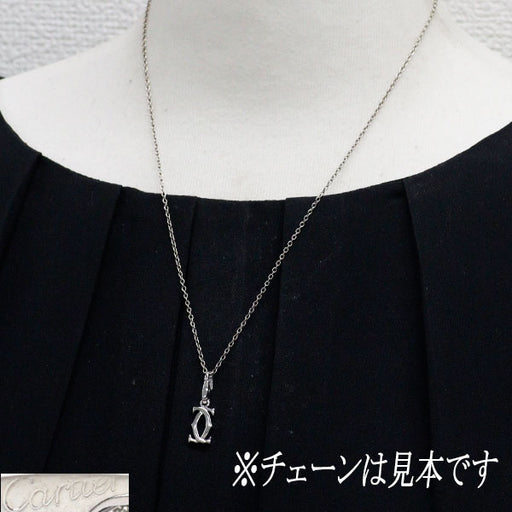 最終値下げ！カルティエ ロゴバックチャーム・ペンダントトップ カルティエ K18WG チャーム 兼 ペンダントトップ 2C — セルビー