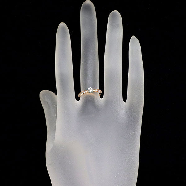 ティファニー K18PG/ Pt950 ダイヤモンド リング 0.23ct I VVS1 3EX ハーモニー