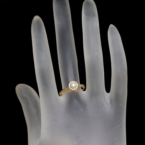ヴェレッタオッターヴァ K18YG ダイヤモンド リング D0.22ct