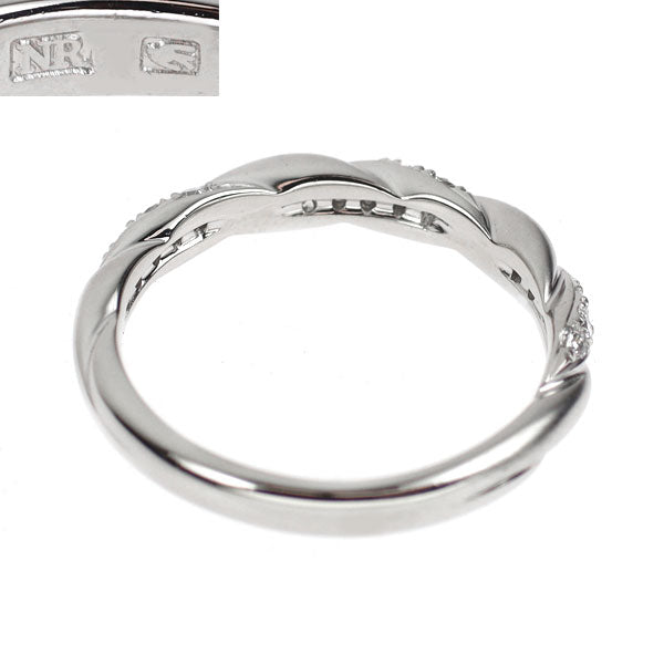 ニナリッチ/セイコー Pt900 ダイヤモンド リング 0.13ct トルサード