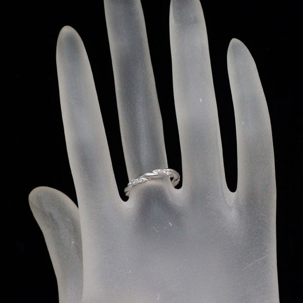 ニナリッチ/セイコー Pt900 ダイヤモンド リング 0.13ct トルサード