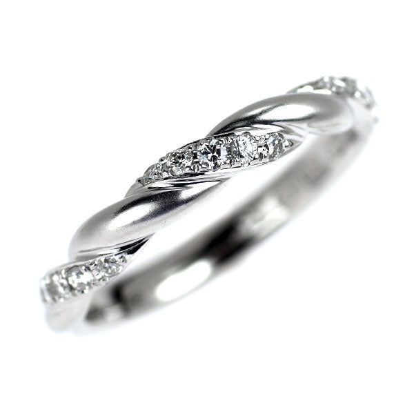 ニナリッチ/セイコー Pt900 ダイヤモンド リング 0.13ct トルサード