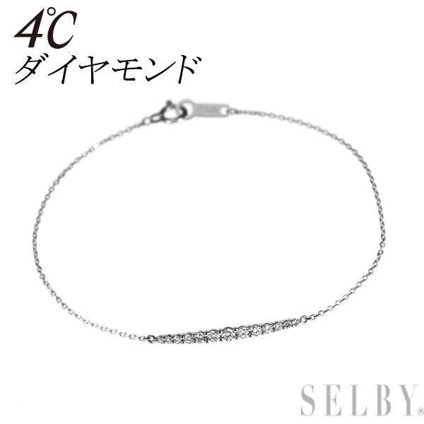 4℃ Pt850 ダイヤモンド ブレスレット — セルビーオンラインストア