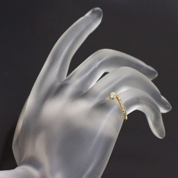 wish upon a star K18YG ダイヤモンド リング 0.080ct D0.06ct ピンキー