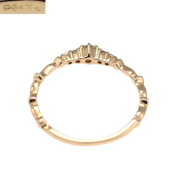 アガット/agete K18PG ダイヤモンド リング 0.08ct