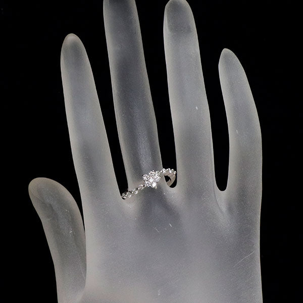 ポンテヴェキオ K18WG ダイヤモンド リング 0.45ct フラワー
