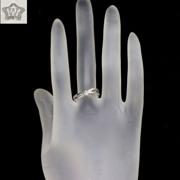 wish upon a star K18WG ダイヤモンド リング 0.162ct D0.04ct