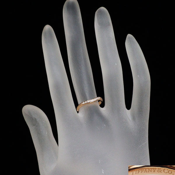 ティファニー K18PG ダイヤモンド リング カーブドバンド