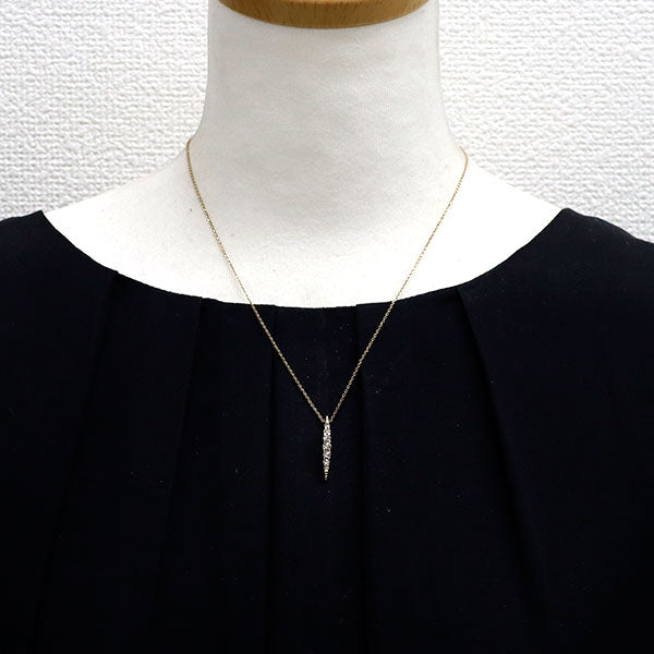 カシケイ K18BG ブラウン ダイヤモンド ペンダントネックレス 0.50ct ネイキッド