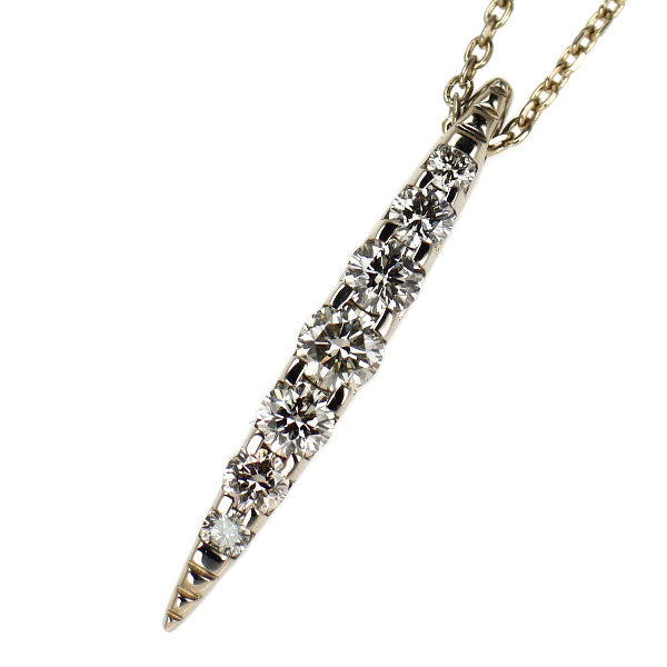 カシケイ K18BG ブラウン ダイヤモンド ペンダントネックレス 0.50ct ネイキッド