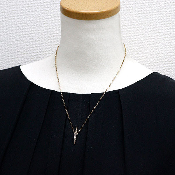 カシケイ K18BG ブラウン ダイヤモンド ペンダントネックレス 0.50ct ネイキッド ユニセックス