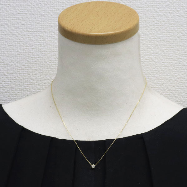 アーカー/ahkah K18YG ダイヤモンド ペンダントネックレス 0.13ct