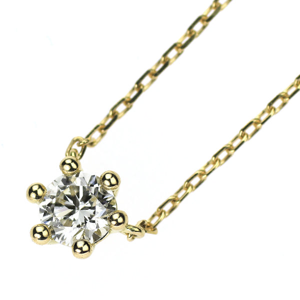 アーカー/ahkah K18YG ダイヤモンド ペンダントネックレス 0.13ct