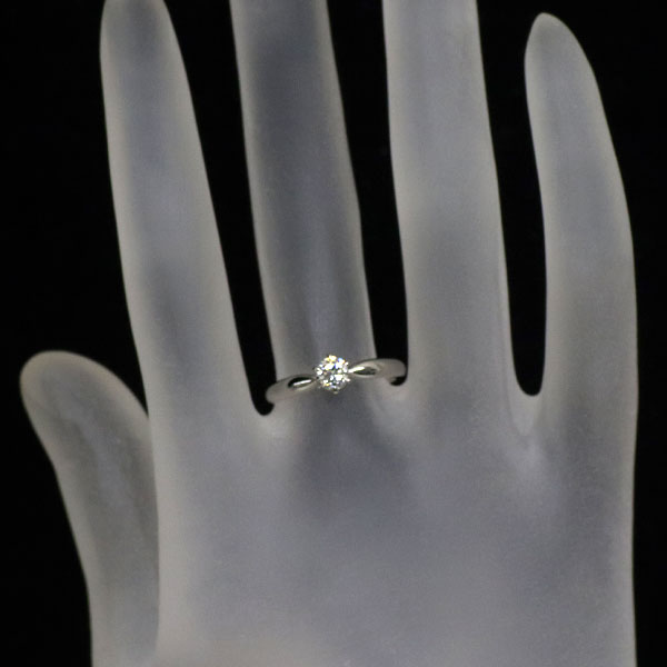 ロイヤルアッシャー Pt900 ダイヤモンド リング 0.28ct