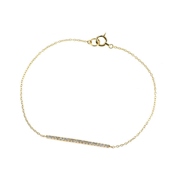 K18YG ダイヤモンド ブレスレット 0.15ct