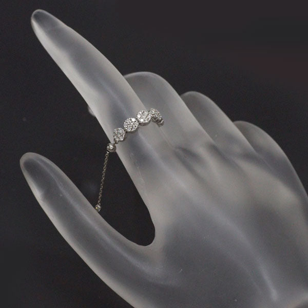 Pt950 ダイヤモンド チェーンリング 0.40ct フリーサイズ — セルビー