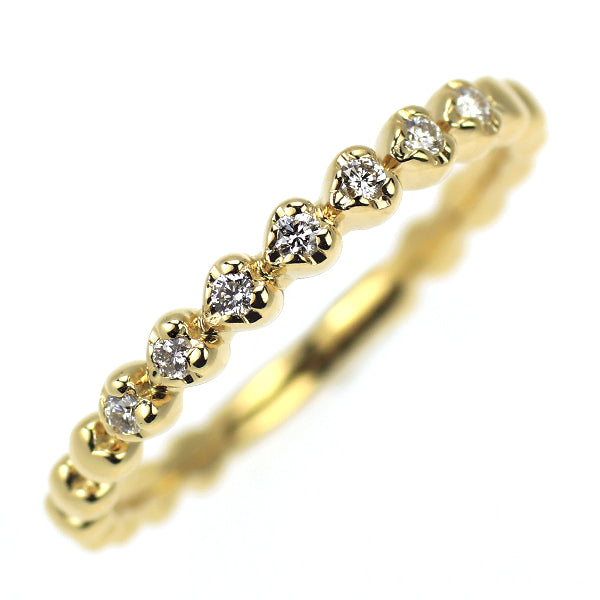 スタージュエリー K18YG ダイヤモンド リング 0.05ct ハート