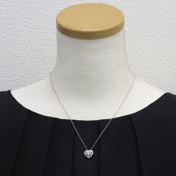 K18WG ダイヤモンド ペンダントネックレス 0.50ct ハート