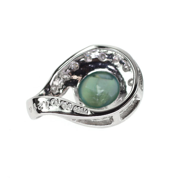 希少 Pt900 アレキサンドライトキャッツアイ ダイヤモンド ペンダントトップ 1.218ct D0.10ct