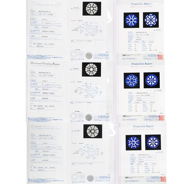 Pt900/ Pt850 全石CGL鑑定書/GIAレポート付 最高級 ダイヤモンド ペンダントネックレス 1.011ct D IF 3EXHC