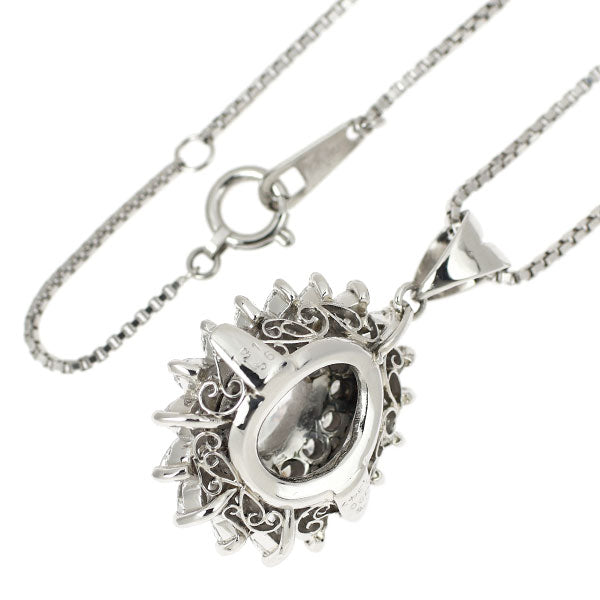 Pt900/ Pt850 LDH ペアシェイプ ダイヤモンド ペンダントネックレス 1.347ct E I1 D1.87ct