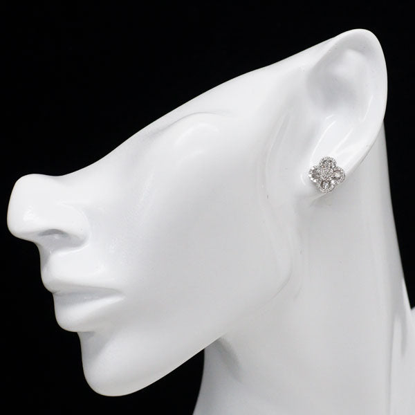 K18WG ダイヤモンド ピアス 1.00ct