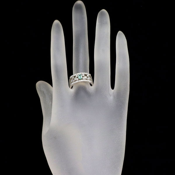 希少 Pt900 パライバトルマリン ダイヤモンド リング 0.18ct D0.72ct