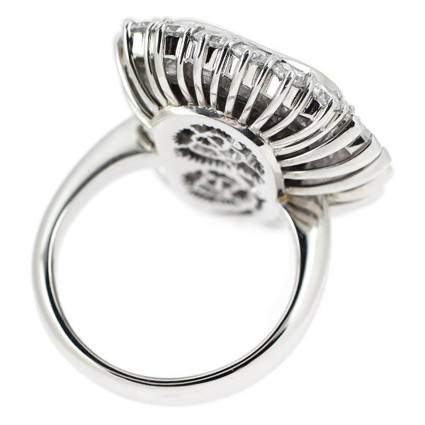 Pt900 ボルダー オパール ダイヤモンド リング 8.15ct D2.10ct