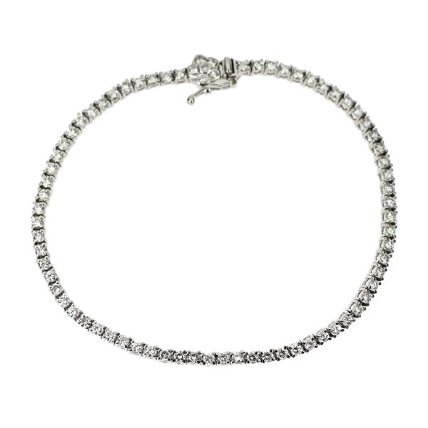 K18WG ダイヤモンド テニス ブレスレット 2.20ct